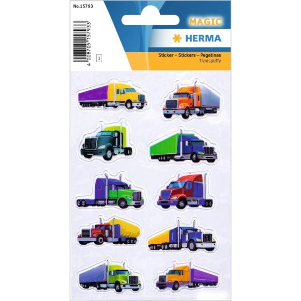 Herma Magic Klisterm�rker/Stickers - Lastbiler - 1 Ark