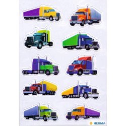 Herma Magic Klisterm�rker/Stickers - Lastbiler - 1 Ark