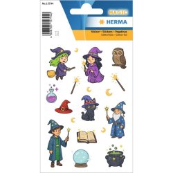 Herma Magic Klisterm�rker/Stickers - Hekse og Troldm�nd - 1 Ark