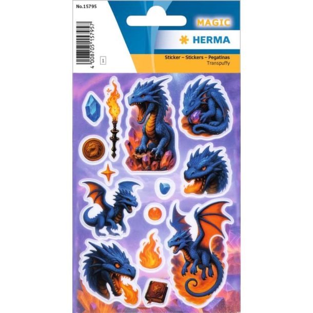 Herma Magic Klisterm�rker/Stickers - Drager - 1 Ark