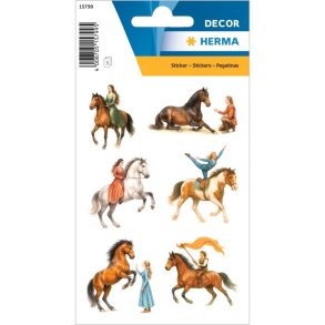 Herma Decor Klisterm�rker/Stickers - Heste Show - 3 Ark