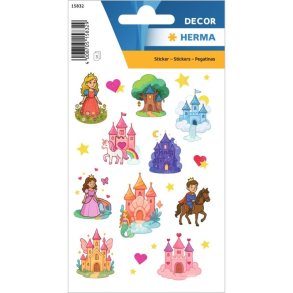 Herma Decor Klisterm�rker/Stickers - Eventyr Slotte - 3 Ark