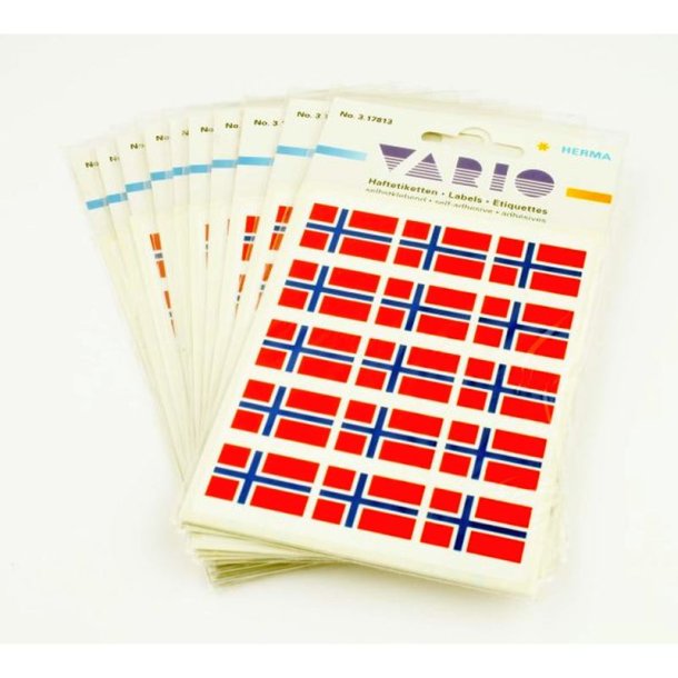 Herma Vario stickers/klistermrker - Flag - Norge - 22,0mmx15,0mm - 1 stk.