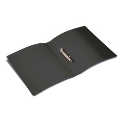 Herma A4 ringbind - Transparent Sort - 2 D-ringe - rygbredde 25mm