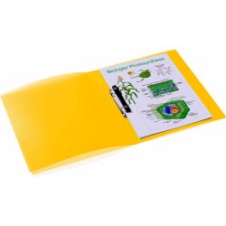 Herma A4 ringbind - Transparent Gul - 2 D-ringe - rygbredde 25mm