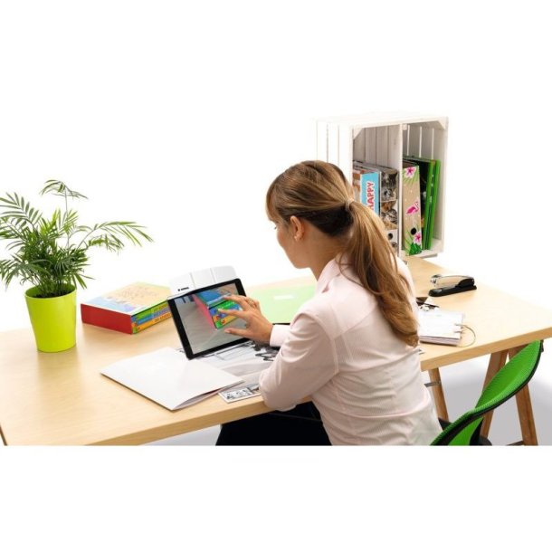 Herma Bogsttte/tabletholder - metal - white