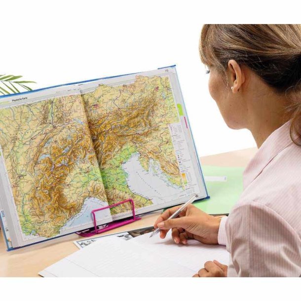 Herma Bogsttte/tabletholder - metal - red