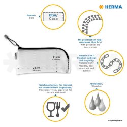 Herma Universal - lynlslomme - 23x11cm - assorteret farver - 10 stk.