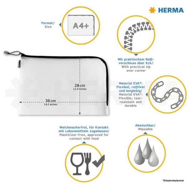 Herma Universal - lynlslomme - A4 - assorteret farver - 10 stk.