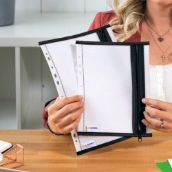 Herma Universal lynlslomme - 32x23cm - med hulkant - sort - 1 stk.