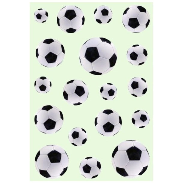 Herma Decor klistermrker/stickers - fodbolde - 3 stk.