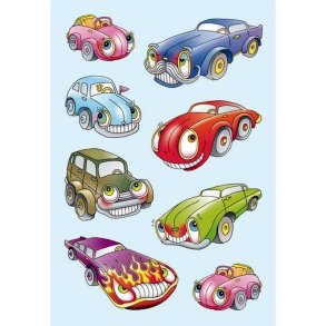 Herma Decor klistermrker/stickers - biler - m/jne - 3 stk.