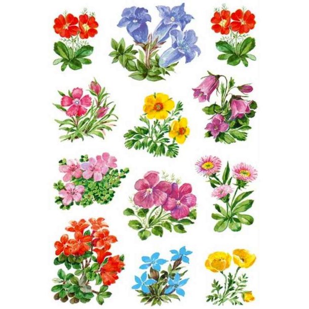 Herma Decor klistermrker/stickers - blomster - 3 stk.