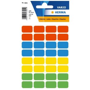 Herma Vario stickers - 12x19 - assorteret 160 stk.