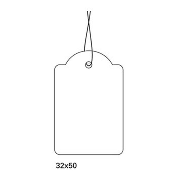 Herma etiket - vedhng - m/snor - 32x50 - 1000 stk.