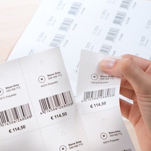 Herma Prism�rker med hul 42x70mm p� A4 ark - 2000 stk.