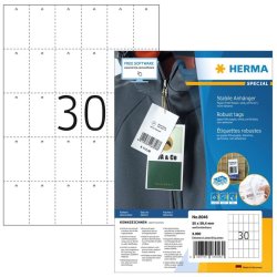 Herma Prism�rker med hul 35x59mm p� A4 ark - 3000 stk.