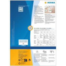 Herma Prism�rker med hul 35x59mm p� A4 ark - 3000 stk.