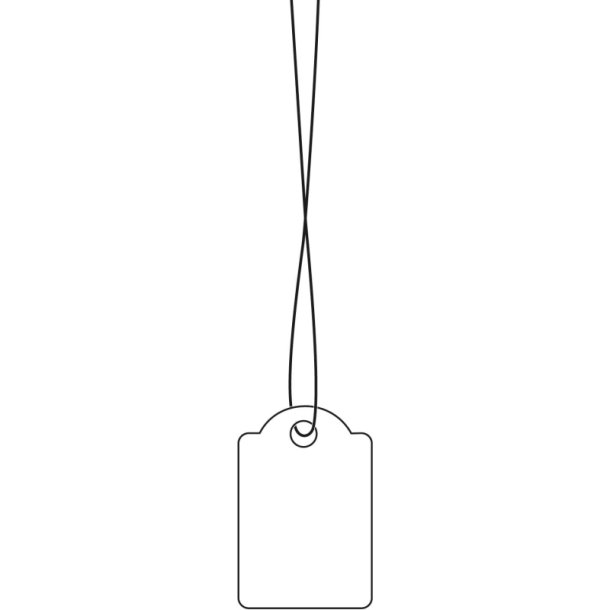 Herma Manillam�rker i 15x24mm - 1000 stk. smykkem�rker med snor