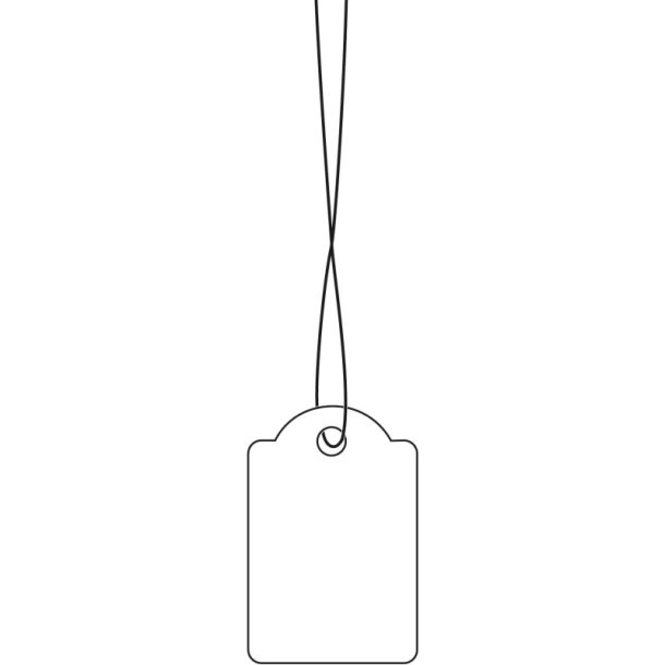 Herma Manillam�rker i 18x28mm - 1000 stk. smykkem�rker med snor