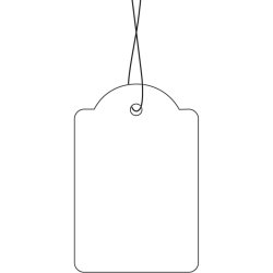 Herma Manillam�rker i 32x50mm - 1000 stk. prisskilte med snor