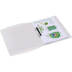 Herma A4 ringbind - Transparent Hvid - 2 D-ringe - rygbredde 25mm