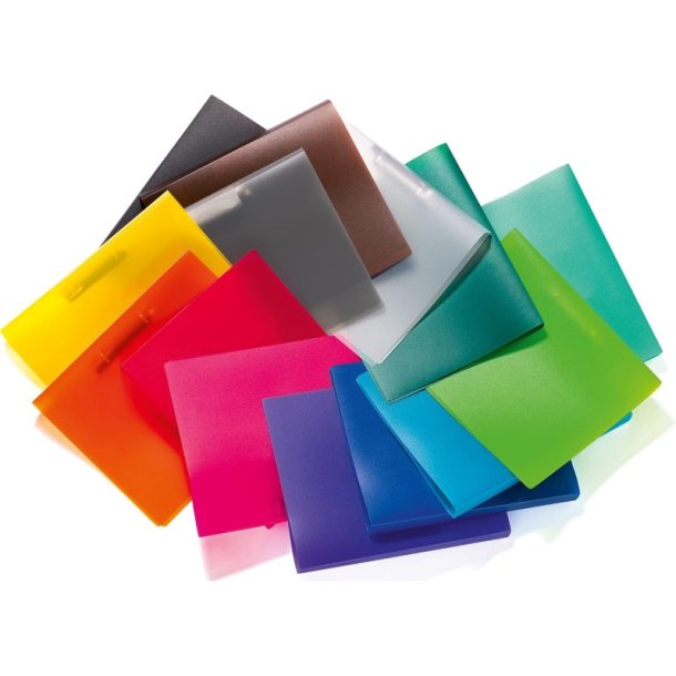 Herma A4 ringbind - Transparent Hvid - 2 D-ringe - rygbredde 25mm