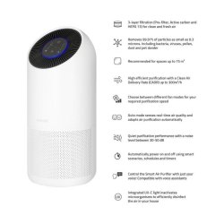 Hombli Smart Luftrenser - XL - op til 75m2 rum - Hvid