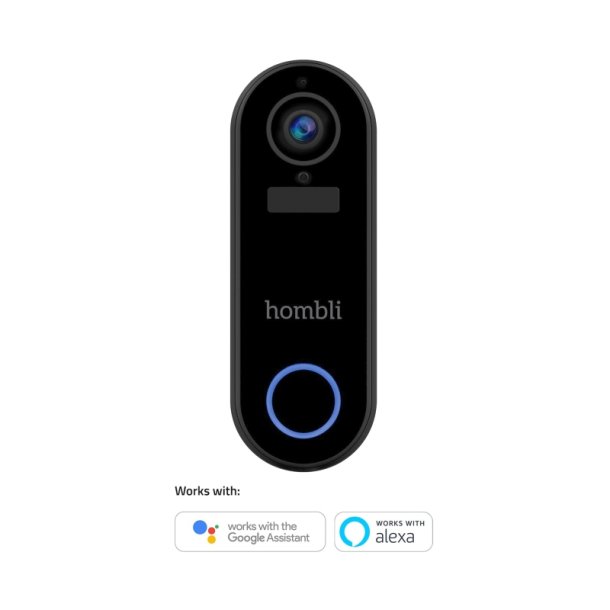 Hombli Smart Ringeklokke 2 - Ringeklokke 2 + klokke 2 - Sort - Promo Pack