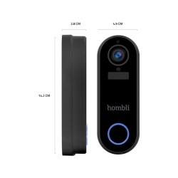Hombli Smart Ringeklokke 2 - Ringeklokke 2 + klokke 2 - Sort - Promo Pack