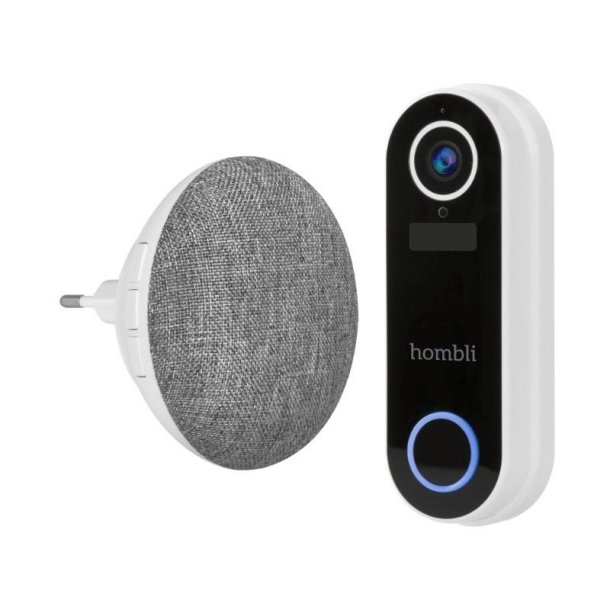 Hombli Smart Ringeklokke 2 - Ringeklokke 2 + klokke 2 - Hvid - Promo Pack