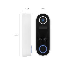 Hombli Smart Ringeklokke 2 - Ringeklokke 2 + klokke 2 - Hvid - Promo Pack