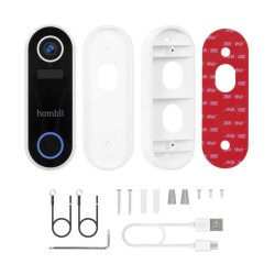 Hombli Smart Ringeklokke 2 - Ringeklokke 2 + klokke 2 - Hvid - Promo Pack