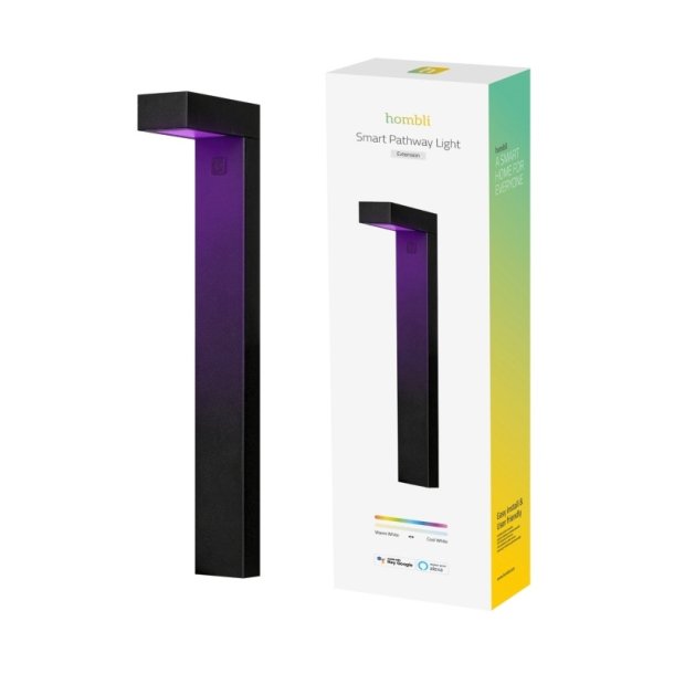 Hombli Smart udendrs stibelysning - sort (enkelt tilfjelse)