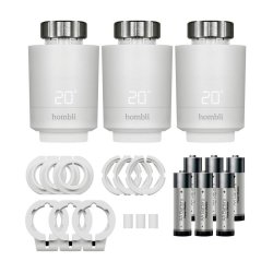 Hombli Smart Radiator Termostat - Ekstra termostater - 3 stk. - Hvid