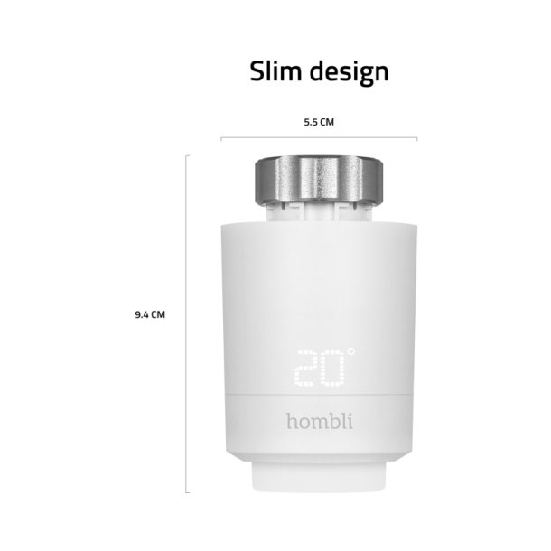 Hombli Smart Radiator Termostat - Ekstra termostater - 3 stk. - Hvid