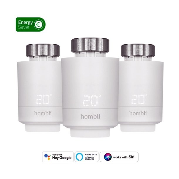 Hombli Smart Radiator Termostat - Ekstra termostater - 3 stk. - Hvid