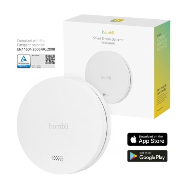 Hombli Smart Rgalarm/smoke detector - Hvid