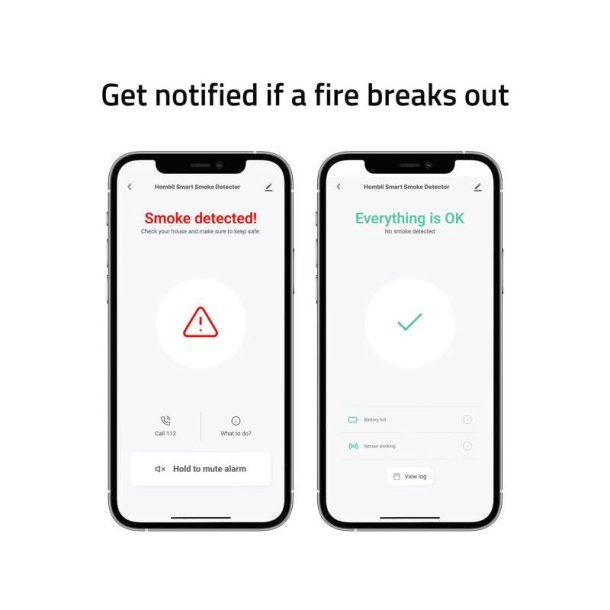Hombli Smart Rgalarm/smoke detector - Hvid