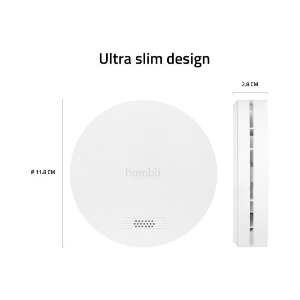 Hombli Smart Rgalarm/smoke detector - Hvid
