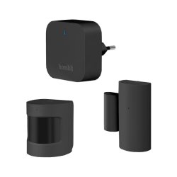 Hombli Smart Bluetooth Sensor Starterkit - Sort - (BT Bridge/BT Contact Sensor/BT PIR Motion Sensor)