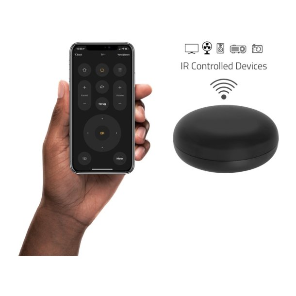 Hombli Smart IR-fjernbetjening - Sort