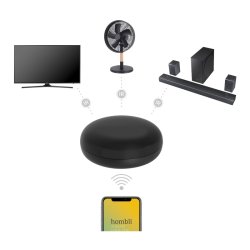 Hombli Smart IR-fjernbetjening - Sort