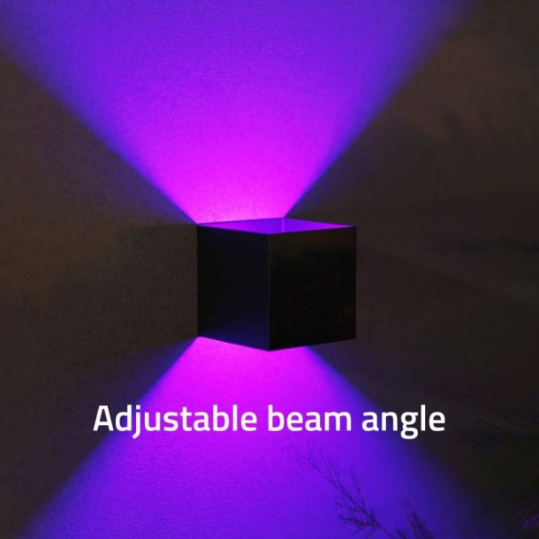 Hombli Smart udendrs vglampe - V2 - Justerbar lysstyrke og strlevinkel - sort