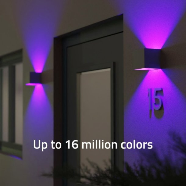 Hombli Smart udendrs vglampe - V2 - Justerbar lysstyrke og strlevinkel - gr