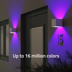 Hombli Smart udendrs vglampe - V2 - Justerbar lysstyrke og strlevinkel - hvid