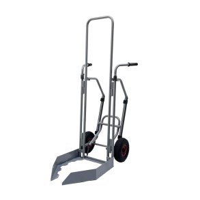 H�rby Bruk D�kvogn med fodpedal, luftgummihjul - 120 kg