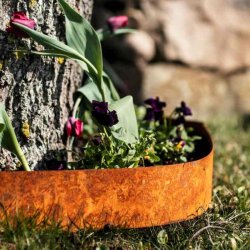 H�rby Bruk Bedkant - 1030 mm x 10 mm - Rustbrun over tid