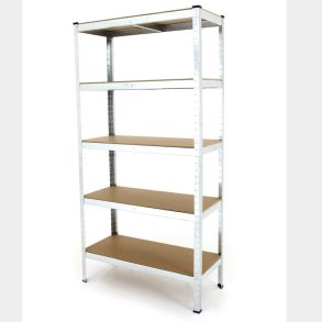H�rby Bruk let st�lreol med 5 hylder - 180x90x40cm