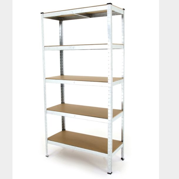 H�rby Bruk let st�lreol med 5 hylder - 180x90x40cm